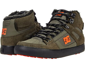 (���) DC �����Y �s���A �n�C-�g�b�v WC WNT DC men Pure High-Top WC WNT Dusty Olive/Orange