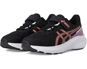 (���) �A�V�b�N�X �L�b�Y GT-1000 13 �s�[�G�X (�g�h���[/���g�� �L�b�h) ASICS kids Gt-1000 13 PS (Toddler/Little Kid) Black/Sun Coral