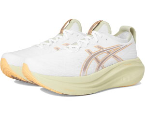 (���) �A�V�b�N�X �����Y �Q��-�j���o�X 27 ASICS men GEL-Nimbus 27 White/Fawn