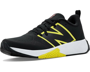 (���) �j���[�o�����X �L�b�Y �t���[�G���Z�� �v���C v1 ���[�X-�A�b�v (�r�b�O �L�b�h) New Balance kids Fuelcell Play v1 Lace-Up (Big Kid) Black/Punch Yellow