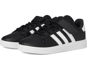 (���) �A�f�B�_�X �L�b�Y �O�����h �R�[�g 2.0 �V���[�Y (���g�� �L�b�h) adidas kids Grand Court 2.0 Shoes (Little Kid) Black/White/Black
