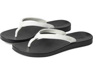 (���) �I���J�C ���f�B�[�X OluKai women Uiki Bright White/Lava Rock