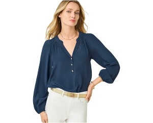 (���) �����[ �s�����b�c�@�[ ���f�B�[�X �G���U �g�b�v Lilly Pulitzer women Elsa Top Low Tide Navy