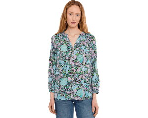 (���) �����[ �s�����b�c�@�[ ���f�B�[�X �G���U �g�b�v Lilly Pulitzer women Elsa Top Multi Royal Zoo