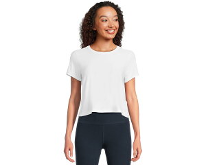 (���) �r�����h���K ���f�B�[�X �t�F�U�[�E�F�C�g �V���v���[�� �N���b�v�h �e�B�[ Beyond Yoga women Featherweight Supreme Cropped Tee Cloud White