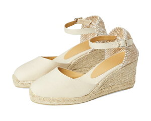 (���) �J�X�^�j�G�[�� ���f�B�[�X �L������ 60 �E�F�b�W �G�X�p�h���[�� CASTANER women Carol 60 Wedge Espadrille Ivory