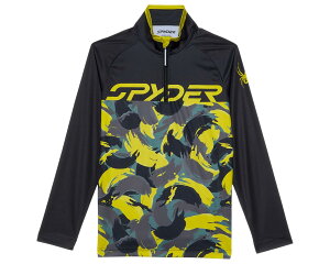 (���) �X�p�C�_�[ �L�b�Y �J�� 1/2 �W�b�v �g�b�v (�r�b�O �L�b�h) Spyder kids Camo 1/2 Zip Top (Big Kid) Acid Yellow