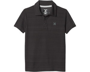 (���) �n�[���[ �L�b�Y �h���C-�t�B�b�g �|�� �V���c (���g�� �L�b�Y) Hurley kids Dri-FIT Polo Shirt (Little Kids) Black Heather