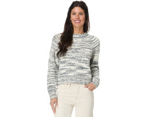 (���) ���� P ���f�B�[�X ���u�h �l�b�N ���O���� �Z�[�^�[ Lilla P women Ribbed Neck Raglan Sweater Black Space Dye