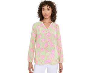 (���) �����[ �s�����b�c�@�[ ���f�B�[�X �G���U �g�b�v Lilly Pulitzer women Elsa Top Pistachio Macaron Alina