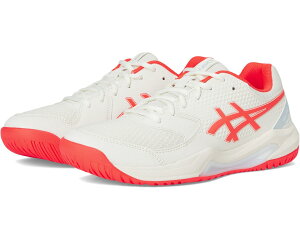 (���) �A�V�b�N�X ���f�B�[�X �Q���f�f�B�P�[�g 8 �s�b�N���{�[�� ASICS women GEL-Dedicate 8 Pickleball Cream/Flash Red