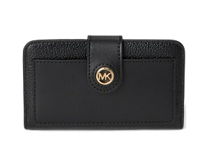 (���) �}�C�P���R�[�X MK �`���[�� �~�f�B�A�� �^�u �|�P�b�g �o�C�t�H�[���h MICHAEL Michael Kors Mk Charm Medium Tab Pocket Bifold Black