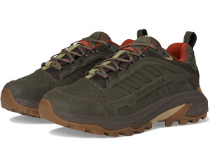(���) ������ �����Y ���A�u �X�s�[�h 2 ���U�[ �E�H�[�^�[�v���[�t Merrell men Moab Speed 2 Leather Waterproof Olive