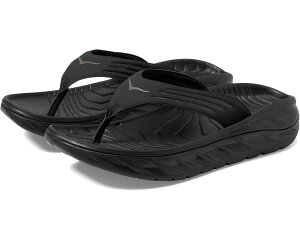 (���) �z�J�I�l�I�l �����Y �I�� ���J�o���[ �t���b�v Hoka men Ora Recovery Flip Black/Dark Gull Gray