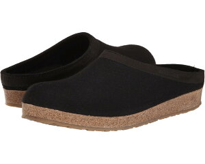 (���) �n�t�����K�[ ���j�Z�b�N�X GZL ���U�[ �g���� �O���Y���[ Haflinger unisex GZL Leather Trim Grizzly Black
