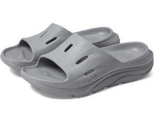 (���) �z�J�I�l�I�l ���j�Z�b�N�X �I�� ���J�o���[ �X���C�h 3 Hoka unisex Ora Recovery Slide 3 Grey/Grey