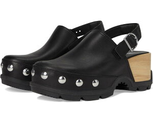 (���) �\���� ���f�B�[�X SOREL women Roam'N Clog Rvt Black/Black
