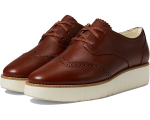 (���) �R�[���n�[�� ���f�B�[�X �O�����h �V�e�B �v���b�g�t�H�[�� �I�b�N�X�t�H�[�h Cole Haan women Grand City Platform Oxford Dark Cuoio/Ivory