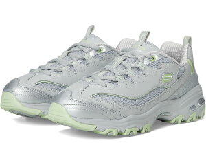 (���) �X�P�b�`���[�Y ���f�B�[�X �f�B�[���C�c �N���}�`�b�N SKECHERS women D'Lites Chromatic Gray Silver Lime