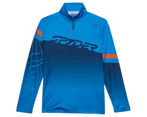 (���) �X�p�C�_�[ �L�b�Y �C���N���C�� 1/2 �W�b�v �g�b�v (�r�b�O �L�b�h) Spyder kids Incline 1/2 Zip Top (Big Kid) Aether Blue