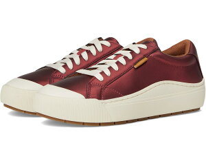 (���) ���f�B�[�X �^�C�� �I�t ���[�X-�A�b�v �V���[�Y Dr. Scholls women Time Off Lace-Up Shoes Burgundy Red Metallic