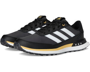 (���) �A�f�B�_�X �S���t �����Y S2G �X�p�C�N���X ���U�[ �S���t �V���[�Y adidas Golf men S2G Spikeless Leather Golf Shoes Core Black/Footwear White/Oat