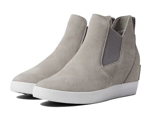 (���) �\���� ���f�B�[�X �A�E�g n �A�o�E�g �X���b�|�� �E�F�b�W �� SOREL women Out N About Slip-On Wedge II Chrome Grey/White
