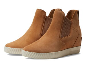 (���) �\���� ���f�B�[�X �A�E�g n �A�o�E�g �X���b�|�� �E�F�b�W �� SOREL women Out N About Slip-On Wedge II Tawny Buff/Chalk