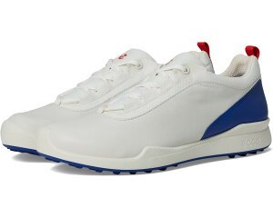 (���) �G�R�[ �S���t �����Y �o�C�I�� �n�C�u���b�g BNY �E�H�[�^�[�v���[�t ECCO Golf men BIOM Hybrid BNY Waterproof White/Mazarine Blue