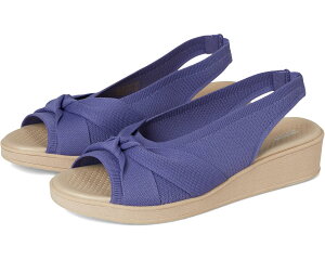 (���) ���C�t�X�g���C�h ���f�B�[�X �x�� �X�����O�o�b�N�X LifeStride women Bell Slingbacks Skipper Blue Knit Fabric