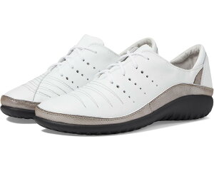 (���) �i�I�g ���f�B�[�X �N�}�� Naot women Kumara White Leather/Silver Threads Leather