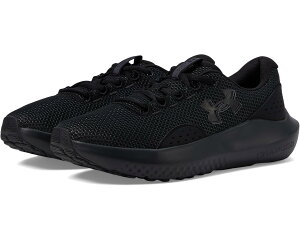 (���) �A���_�[�A�[�}�[ ���f�B�[�X �`���[�W�h �T�[�W 4 Under Armour women Charged Surge 4 Black/Black/Black