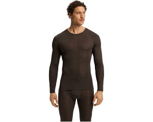 (���) �n���� �����Y �E�[���� �V���N �����O �X���[�u �V���c Hanro men Woolen Silk Long Sleeve Shirt Earthy Ink