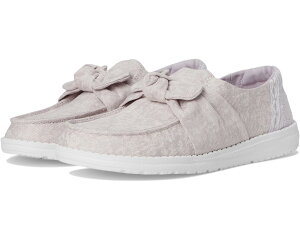 (���) �w�C �f���[�h ���f�B�[�X �E�F���f�B �{�E �T�[�t �E�H�b�V�� Hey Dude women Wendy Bow Surf Wash Lilac