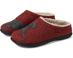 (���) �G���G���r�[�� ���f�B�[�X �f�C�u���C�N �X�J�t ���`�[�t 2 L.L.Bean women Daybreak Scuff Motif 2 Deepest Red/Charcoal Cat