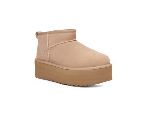 (���) �A�O ���f�B�[�X �N���V�b�N �E���g�� �~�j �v���b�g�t�H�[�� UGG women Classic Ultra Mini Platform Sand