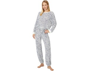 (���) ���f�B�[�X �X�^�[ �V�[�J�[ �u���b�V�� �W���[�W ���E���W �Z�b�g HONEYDEW women Star Seeker Brushed Jersey Lounge Set Sweet Cream Animal