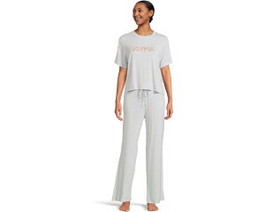 (���) ���f�B�[�X �I�[�� �A�����J�� Pj �Z�b�g HONEYDEW women All American PJ Set Marshmallow Stripe (Joyful)