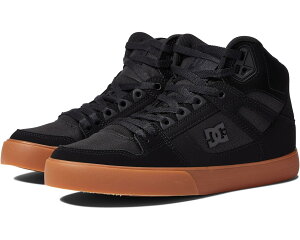 (���) DC �����Y �s���A �n�C-�g�b�v WC DC men Pure High-Top WC Black/Gum