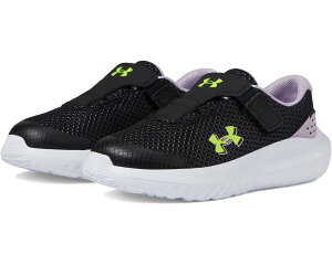 (���) �A���_�[�A�[�}�[ �L�b�Y �T�[�W 4 �I���^�l�C�g �N���[�W���[ (�g�h���[) Under Armour kids Surge 4 Alternate Closure (Toddler) Black/Purple Ace/High-Vis Yellow