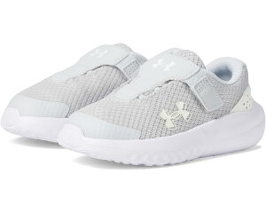 (���) �A���_�[�A�[�}�[ �L�b�Y �T�[�W 4 �I���^�l�C�g �N���[�W���[ (�g�h���[) Under Armour kids Surge 4 Alternate Closure (Toddler) Halo Gray/White/Iridescent