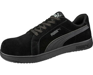 (���) �v�[�} �Z�[�t�e�B�[ �����Y �A�C�R�j�b�N �X�G�[�h ���E �G�[ PUMA Safety men Iconic Suede Low EH Black/Black/Black
