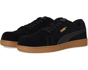 (���) �v�[�} �Z�[�t�e�B�[ �����Y �A�C�R�j�b�N �X�G�[�h ���E �G�[ PUMA Safety men Iconic Suede Low EH Black/Black/Gum