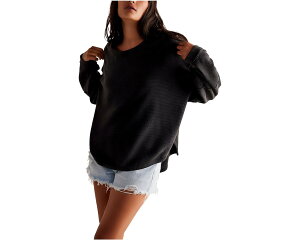 (���) �t���[�s�[�v�� ���f�B�[�X �g�[�^�� �G�N���v�X �e�B�[ Free People women Total Eclipse Tee Black 1