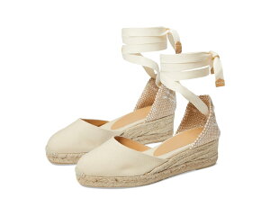 (���) �J�X�^�j�G�[�� ���f�B�[�X �J���[�i 30 �E�F�b�W �G�X�p�h���[�� CASTANER women Carina 30 Wedge Espadrille Ivory