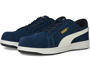 (���) �v�[�} �Z�[�t�e�B�[ �����Y �A�C�R�j�b�N �X�G�[�h ���E ASTM �G�[ PUMA Safety men Iconic Suede Low ASTM EH Navy/White