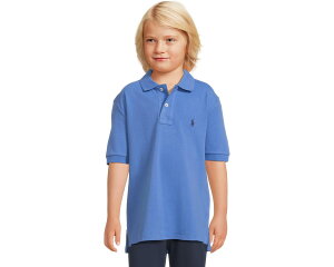 (���) �����t���[���� �L�b�Y �R�b�g�� ���b�V�� �|�� �V���c (�r�b�O �L�b�Y) Polo Ralph Lauren kids Cotton Mesh Polo Shirt (Big Kids) Scottsdale Blue
