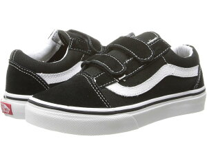 (���) �o���Y �L�b�Y �I�[���h �X�N�[�� �o���J�i�C�Y�h (���g�� �L�b�h) Vans kids Old Skool Vulcanized (Little Kid) Black/True White