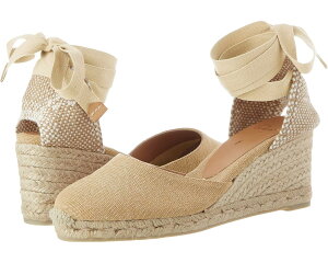 (���) �J�X�^�j�G�[�� ���f�B�[�X �J���[�i 60mm �E�F�b�W �G�X�p�h���[�� CASTANER women Carina 60mm Wedge Espadrille Sand