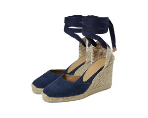 (���) �J�X�^�j�G�[�� ���f�B�[�X �J���[�i 60mm �E�F�b�W �G�X�p�h���[�� CASTANER women Carina 60mm Wedge Espadrille Dark Blue
